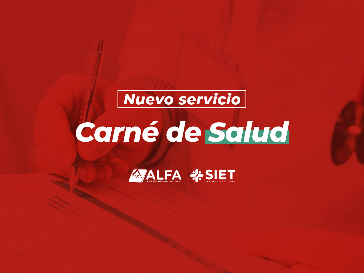 Nuevo servicio: carné de salud